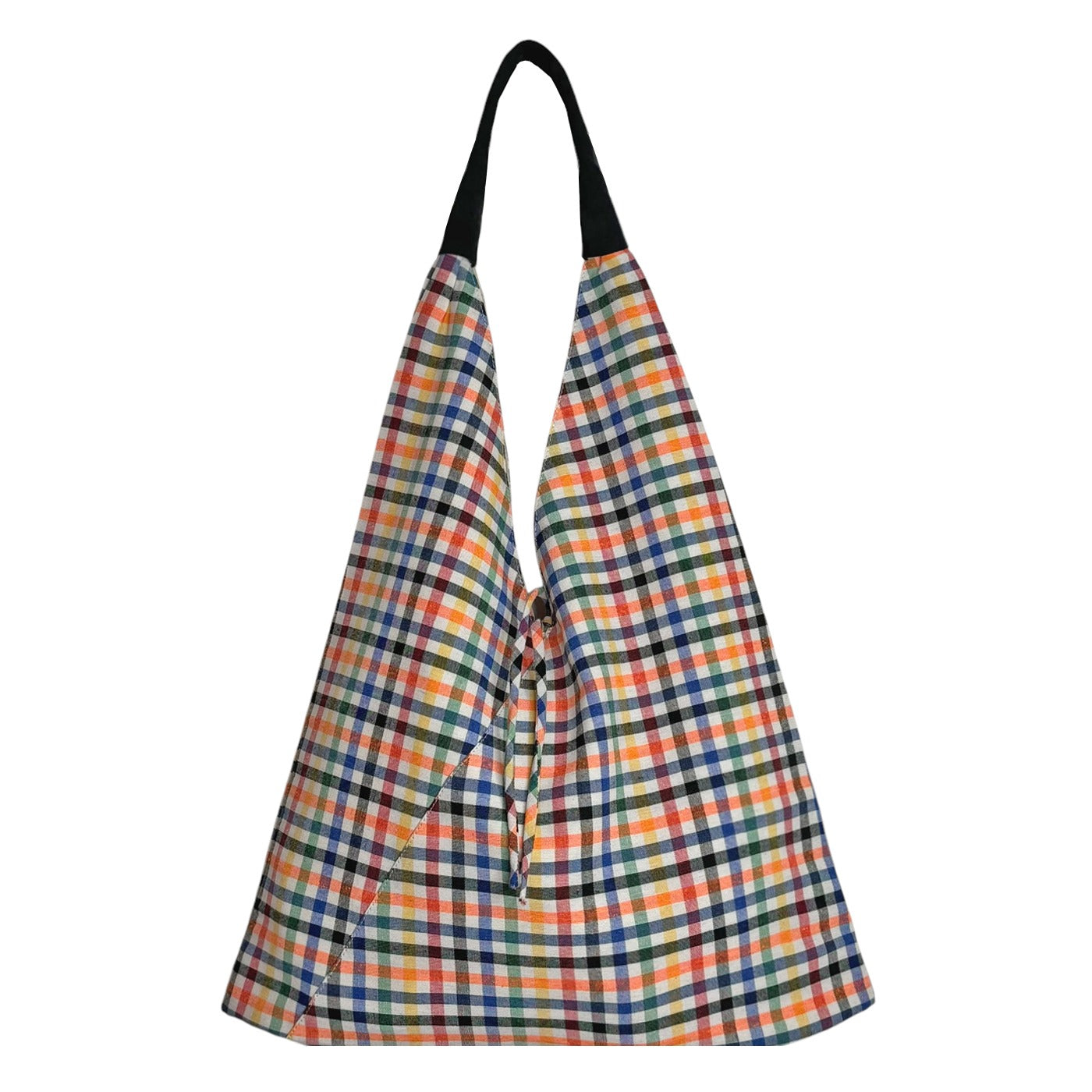 CHECKS GADDA SHOULDER BAG - MULTI NEON