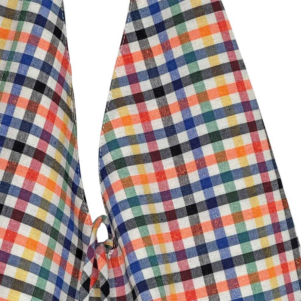 CHECKS GADDA SHOULDER BAG - MULTI NEON