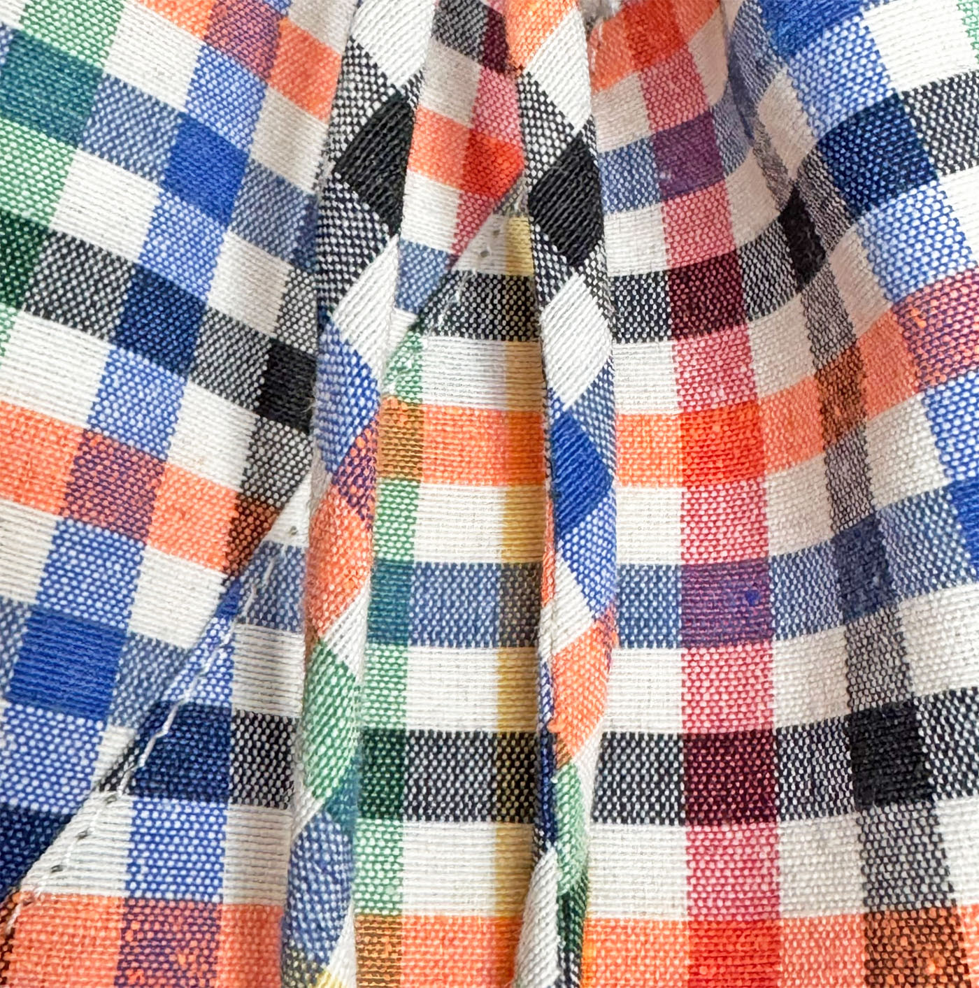 CHECKS GADDA SHOULDER BAG - MULTI NEON