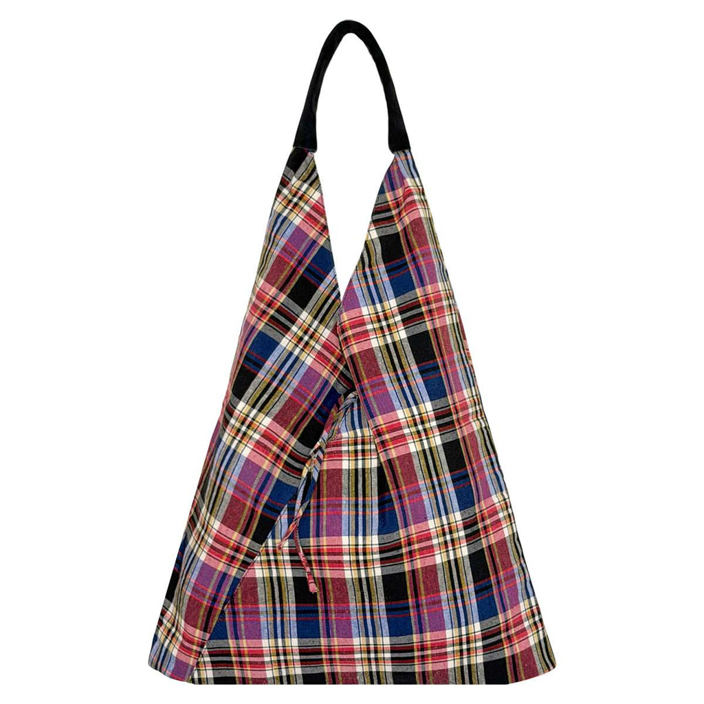 CHECKS GADDA SHOULDER BAG - PINK MULTI