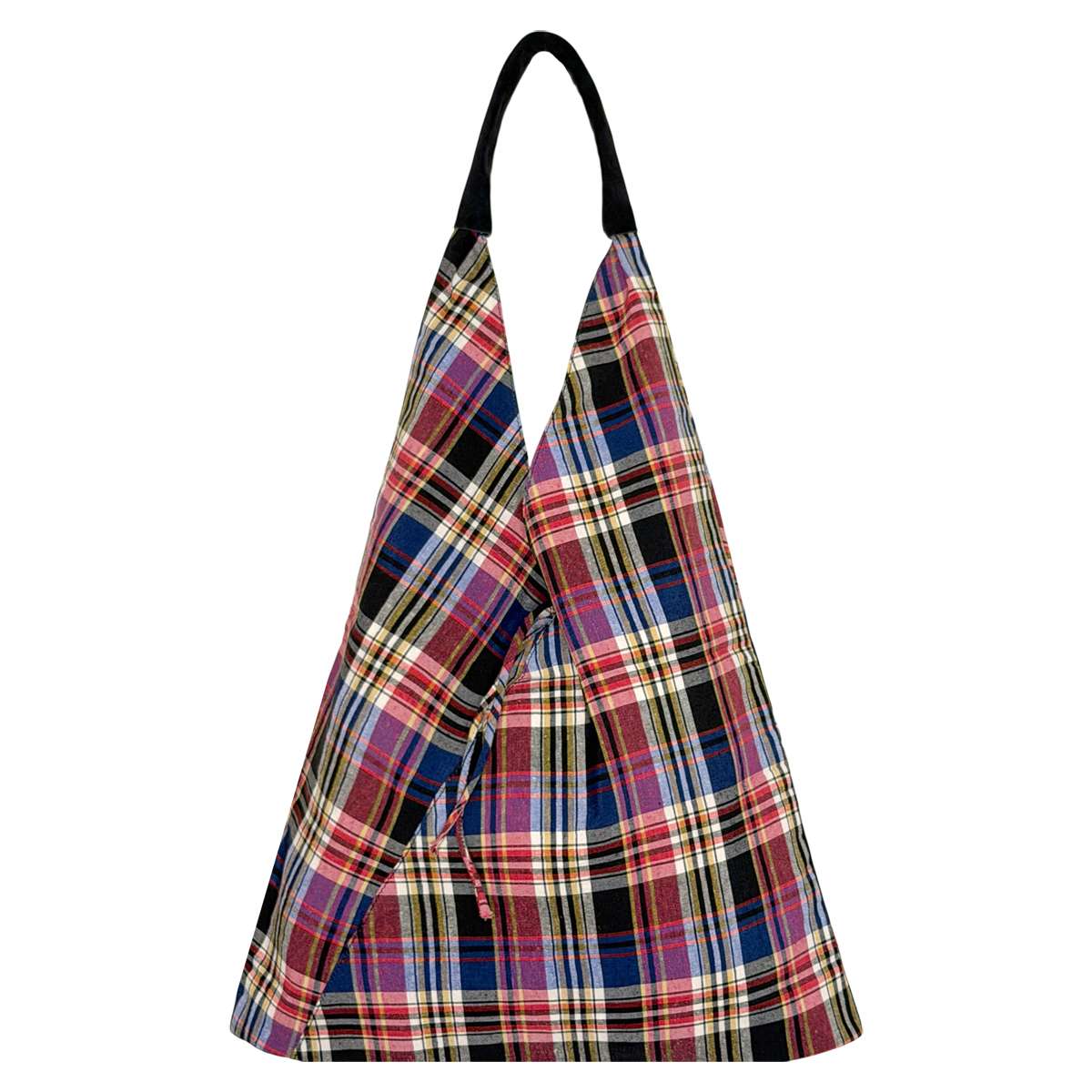 CHECKS GADDA SHOULDER BAG - PINK MULTI