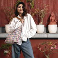 CHECKS GADDA SHOULDER BAG - RGB