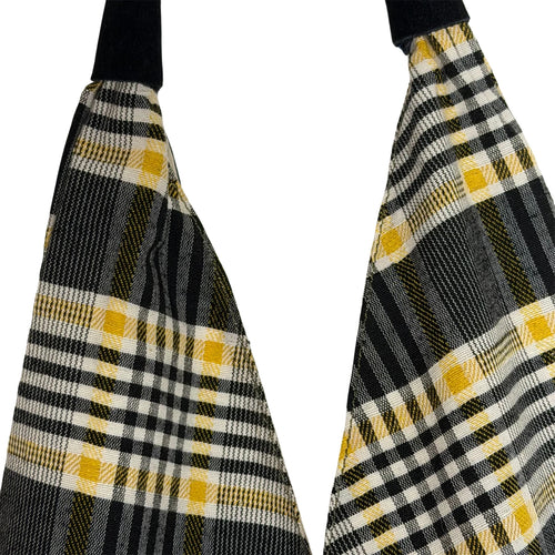 CHECKS GADDA SHOULDER BAG - YELLOW