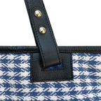 CHECKS TOTE - BLUE