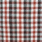 CHECKS TOTE - RUST & WHITE