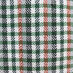 CHECKS TOTE - RUST & GREEN