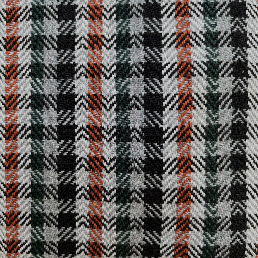 CHECKS TOTE - ORANGE & GREY
