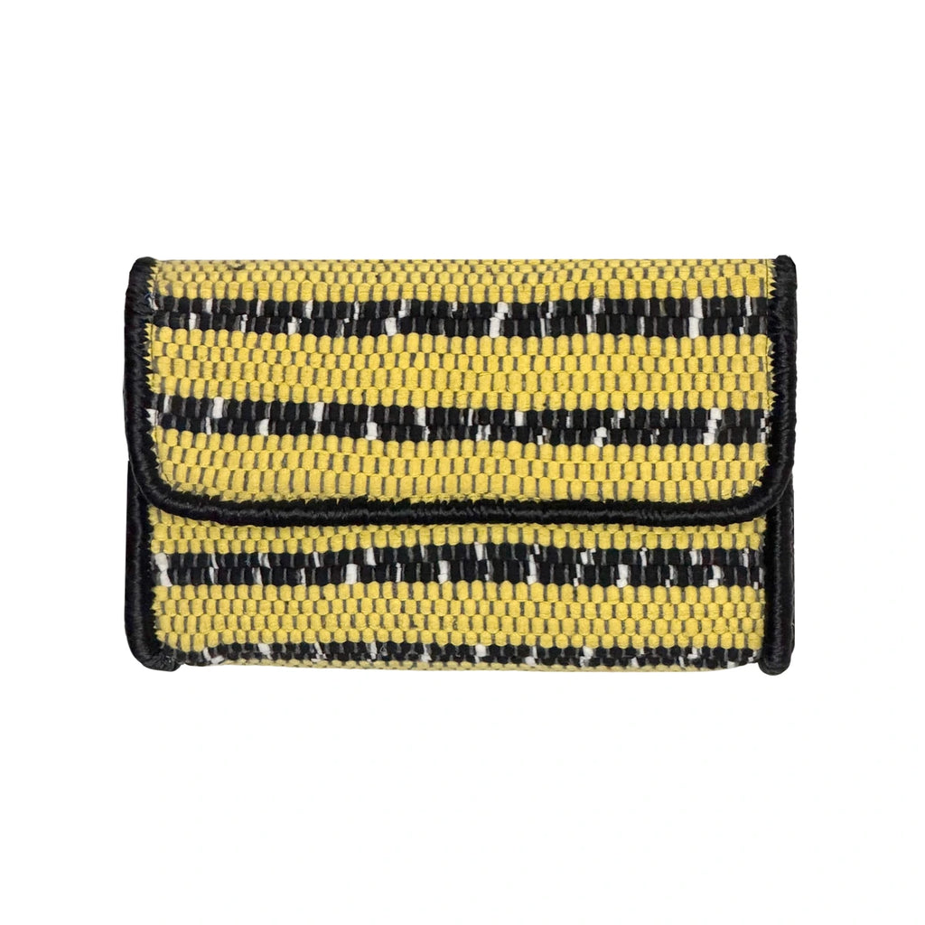 CHINDI CLUTCH BAG - YELLOW BLACK