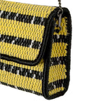 CHINDI CLUTCH BAG - YELLOW BLACK