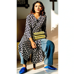 CHINDI CLUTCH BAG - YELLOW BLACK
