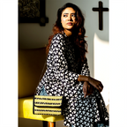 CHINDI CLUTCH BAG - YELLOW BLACK