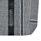 DHURRI HANDBAG SPST - ZIPPED - 002 (Navy & White)