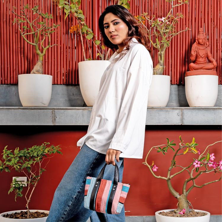 DHURRI MINI TOTE - ZIPPED - 029