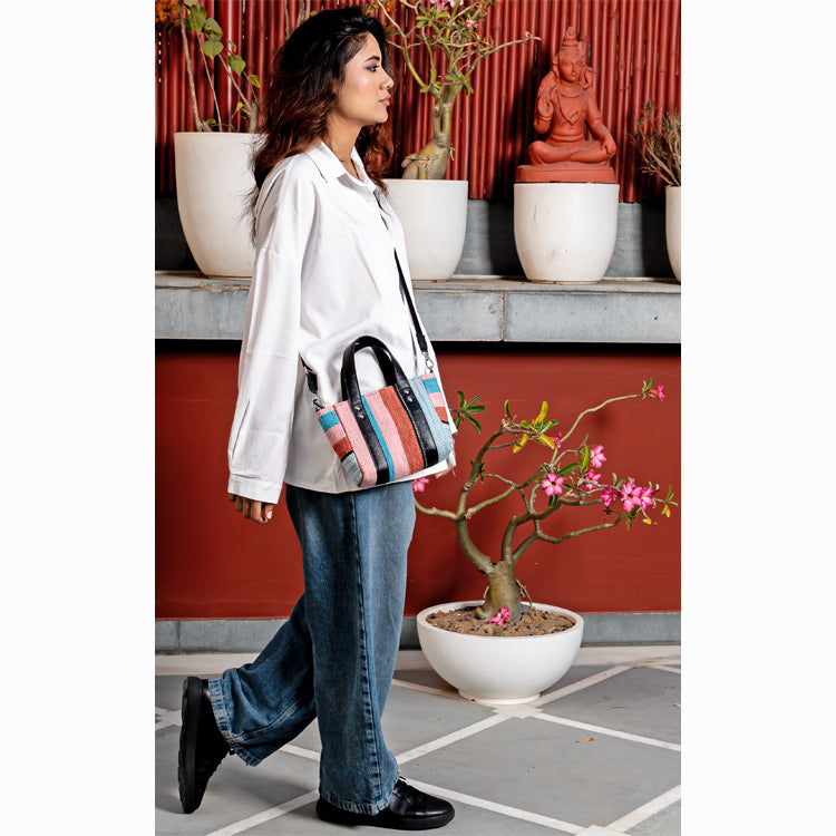 DHURRI MINI TOTE - ZIPPED - 029