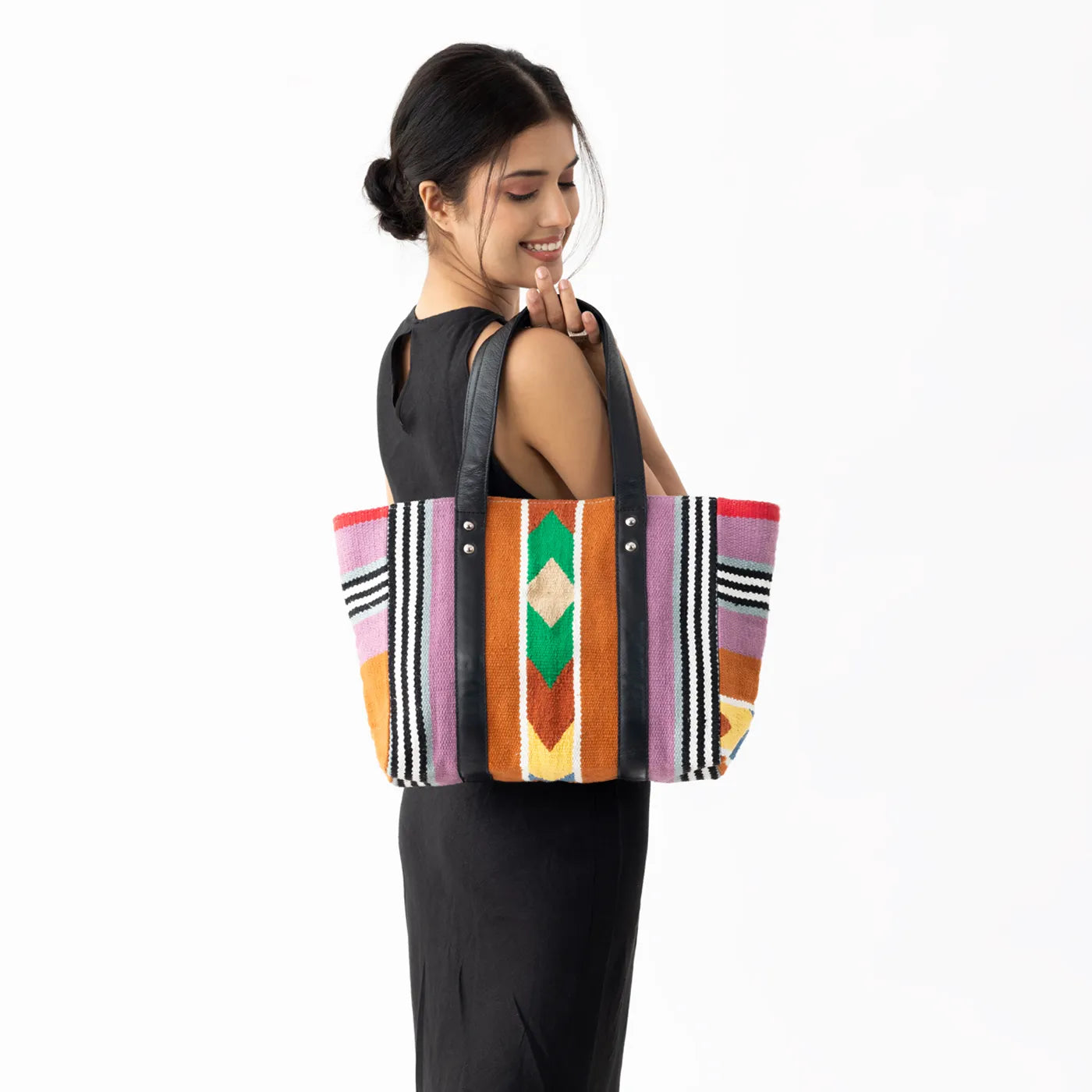 DHURRI SMALL TOTE ZIPPED - 007