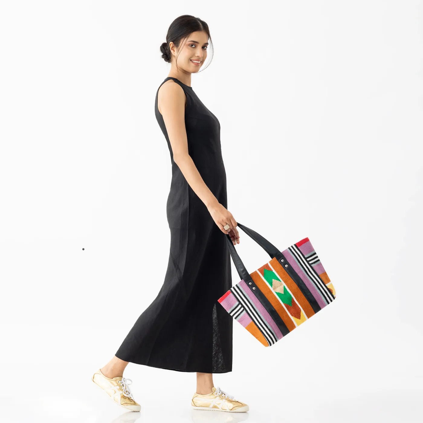 DHURRI SMALL TOTE ZIPPED - 007