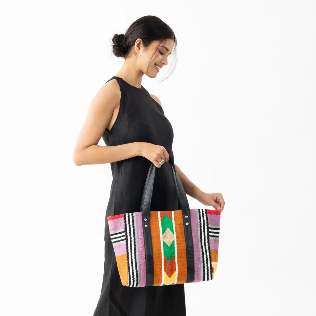 DHURRI SMALL TOTE ZIPPED - 007