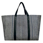 DHURRI TOTE SPST - NAVY & OFF-WHITE