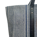 DHURRI TOTE SPST - NAVY & OFF-WHITE
