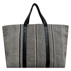 DHURRI TOTE SPST - BLACK & OFF-WHITE