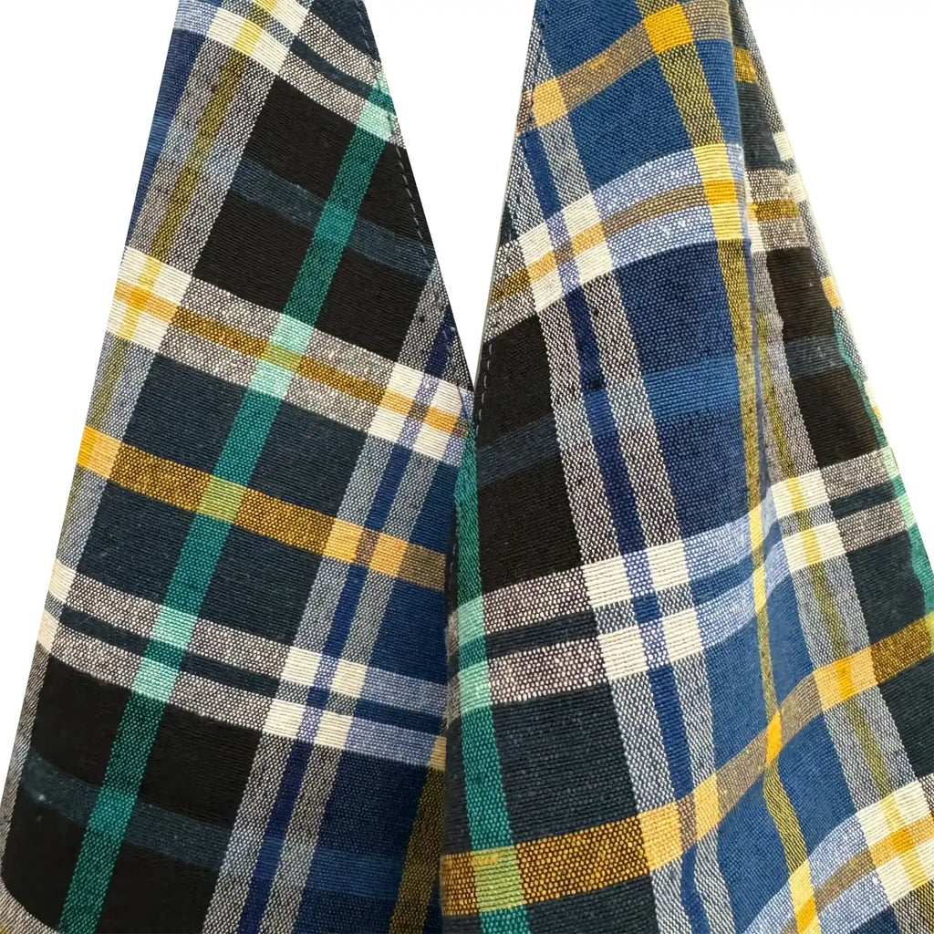 CHECKS GADDA SHOULDER BAG - BLUE