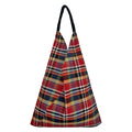 CHECKS GADDA SHOULDER BAG - RED