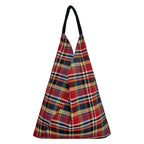 CHECKS GADDA SHOULDER BAG - RED
