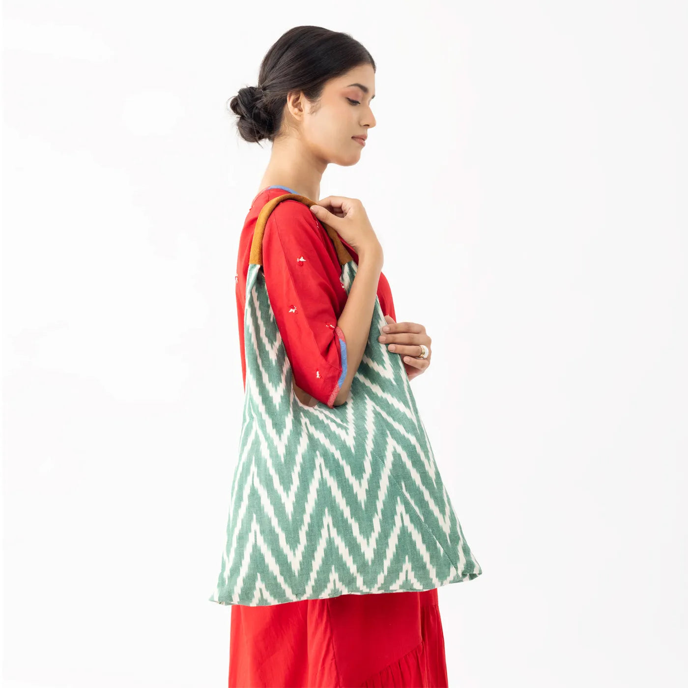 IKAT SHOULDER BAG - GREEN