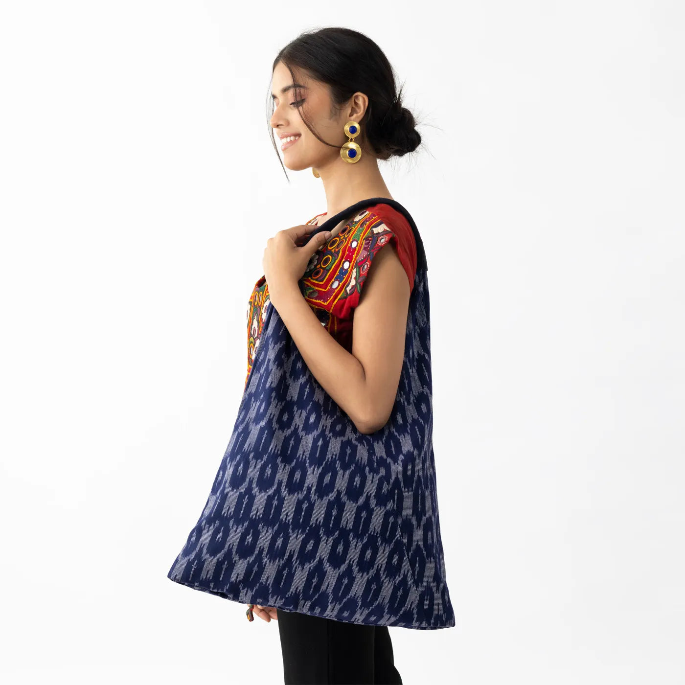 IKAT SHOULDER BAG - NAVY