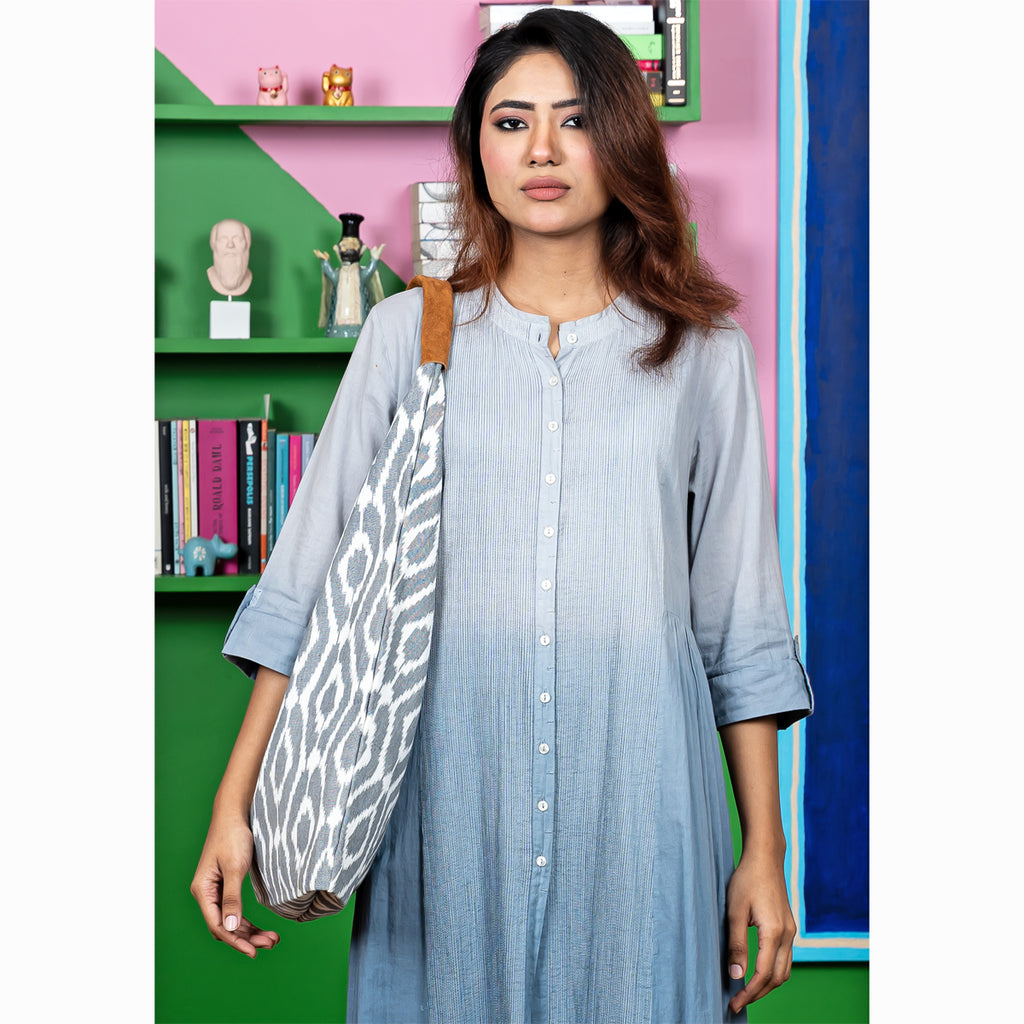 IKAT SHOULDER BAG - GREY