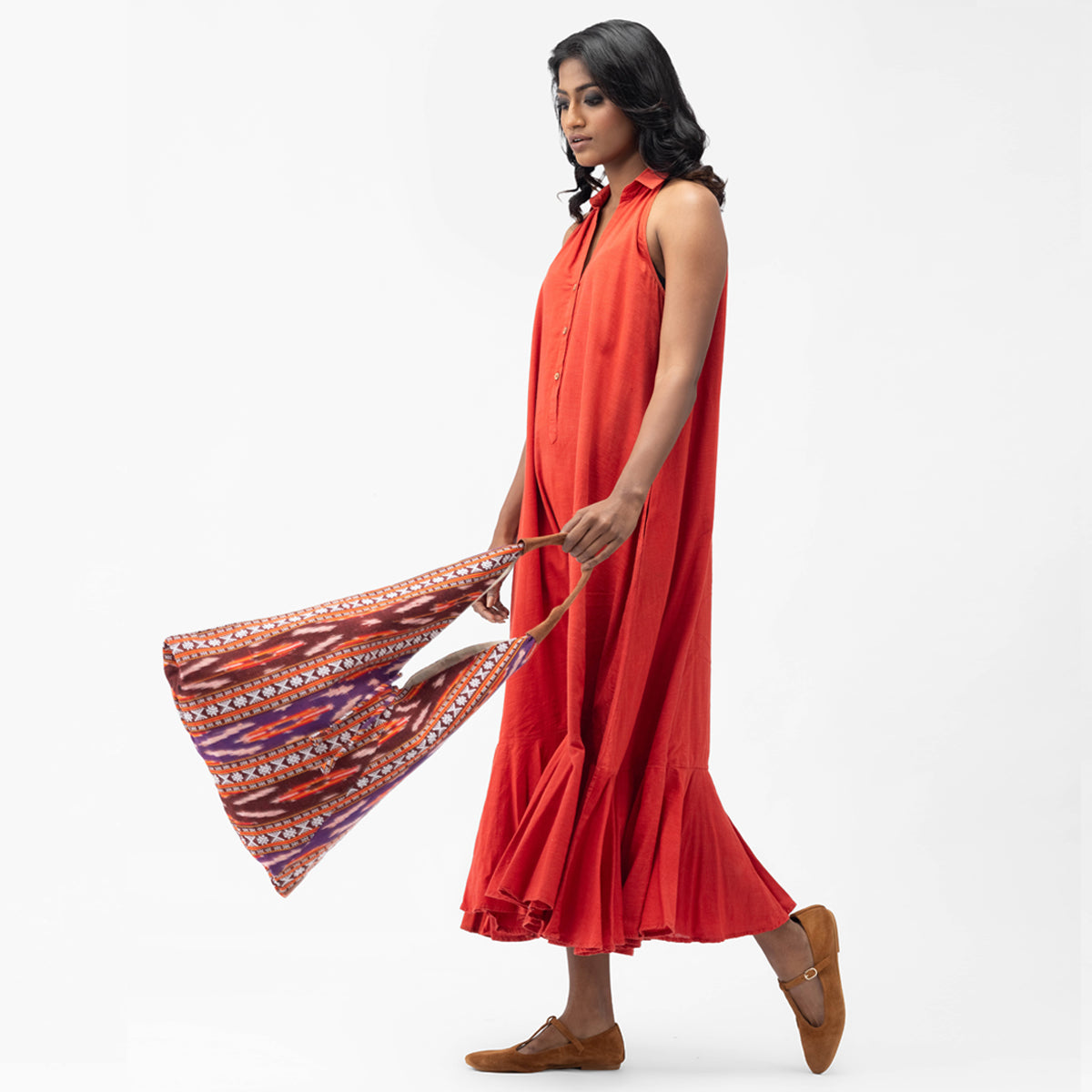 IKAT SHOULDER BAG - MULTI RED