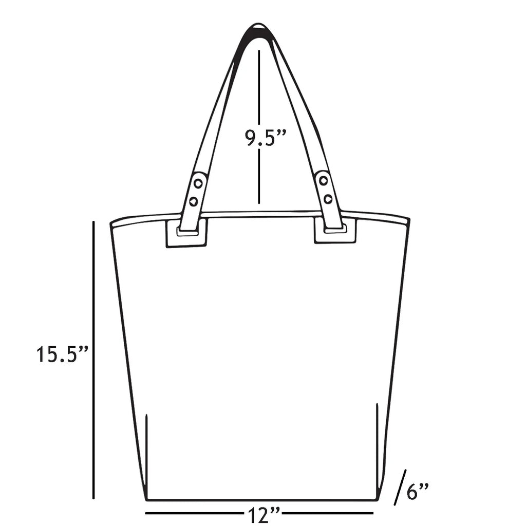 CHECKS TOTE - BLUE
