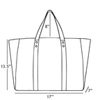 DHURRI TOTE SPST - NAVY & OFF-WHITE
