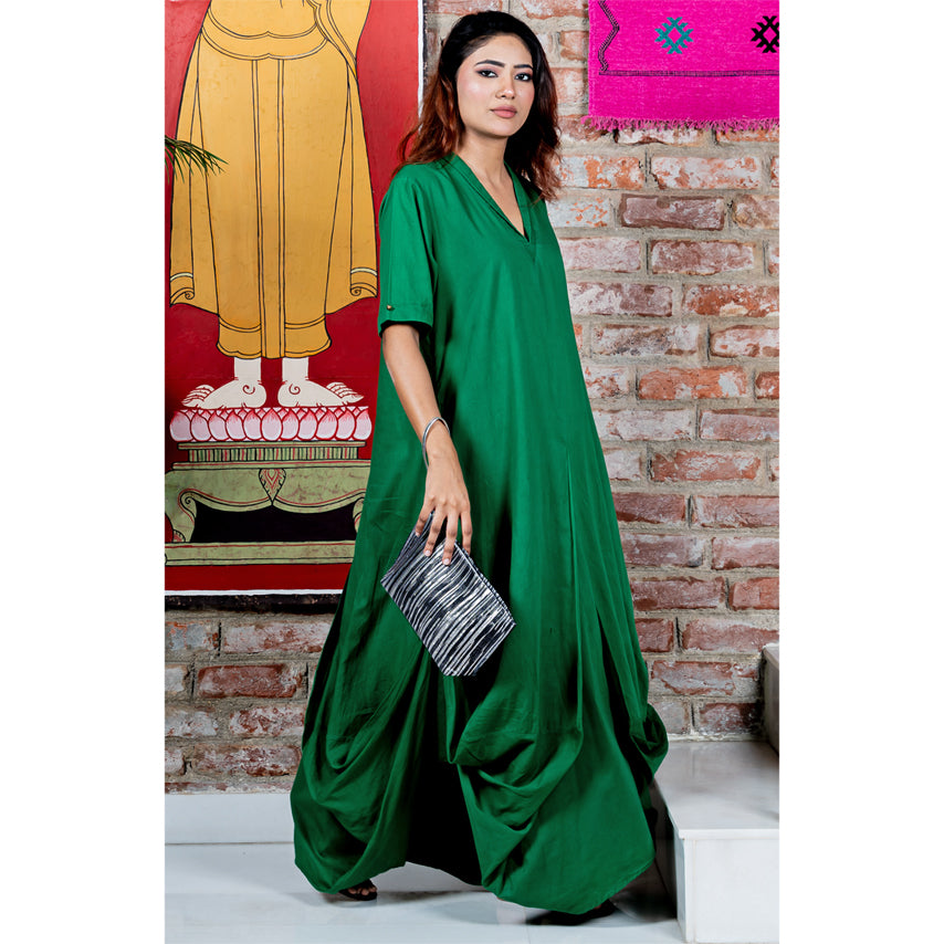 METALLIC CLUTCH - BLACK SILVER IKAT