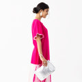METALLIC CLUTCH - SILVER