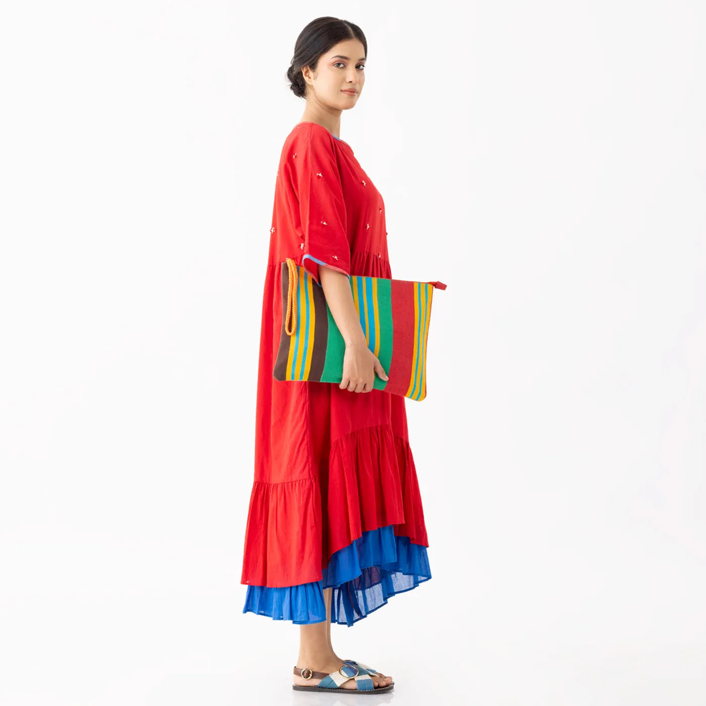 STRIPY BIG POUCH - 012