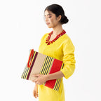 STRIPY BIG POUCH - 013