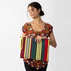 STRIPY BIG POUCH - 015