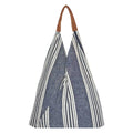 STRIPY GADDA SHOULDER BAG - Grey White
