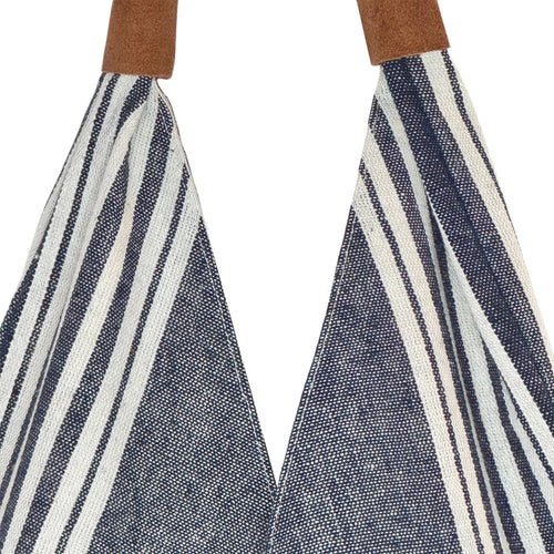 STRIPY GADDA SHOULDER BAG - Grey White