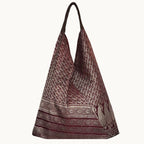 ZARI SARI SHOULDER BAG - BURGUNDY