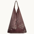 ZARI SARI SHOULDER BAG - BURGUNDY - 010