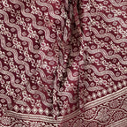 ZARI SARI SHOULDER BAG - BURGUNDY - 010