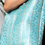 ZARI SARI SHOULDER BAG - TURQUOISE - 014