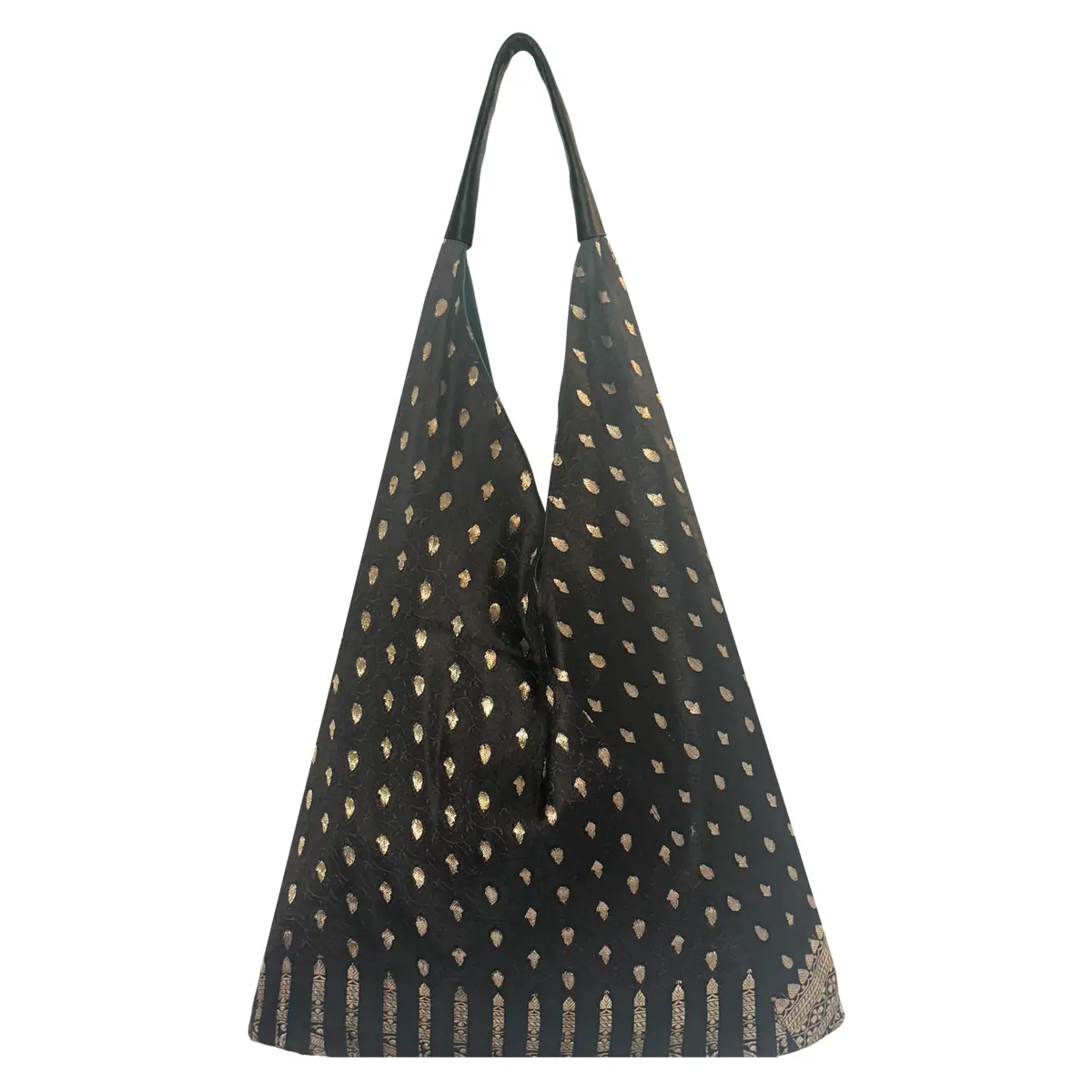 ZARI SARI SHOULDER BAG - BLACK