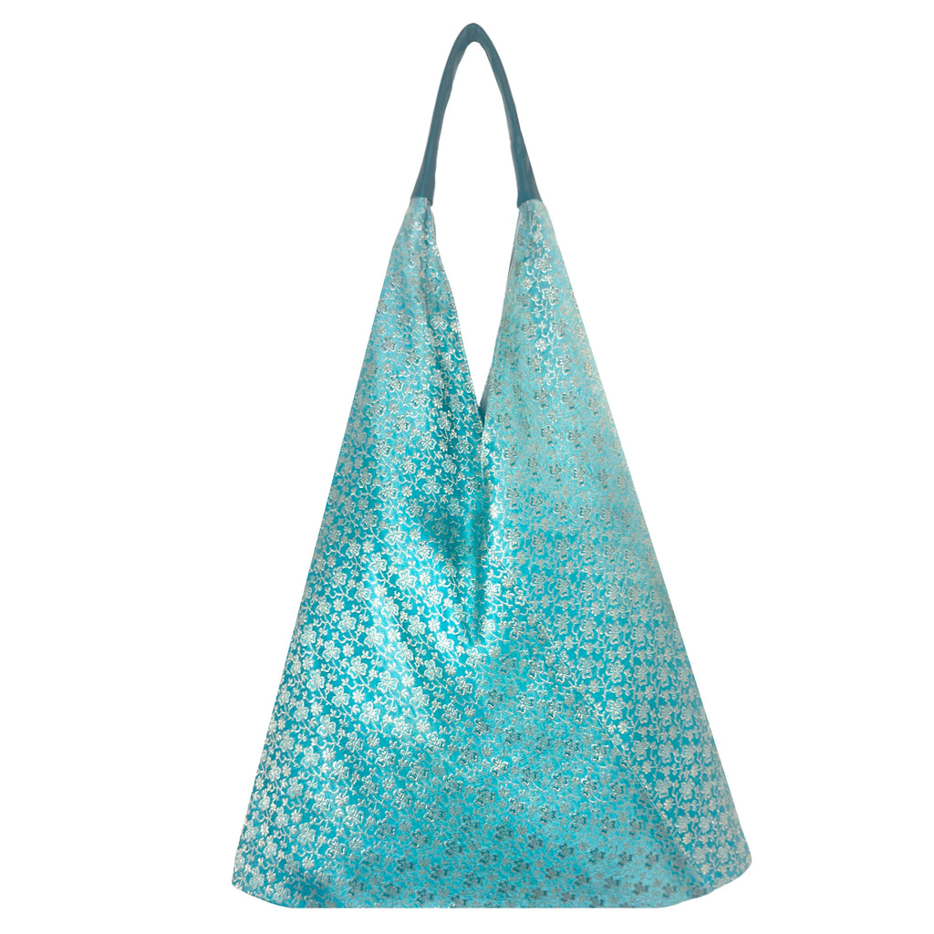 ZARI SARI SHOULDER BAG - TURQUOISE - 016